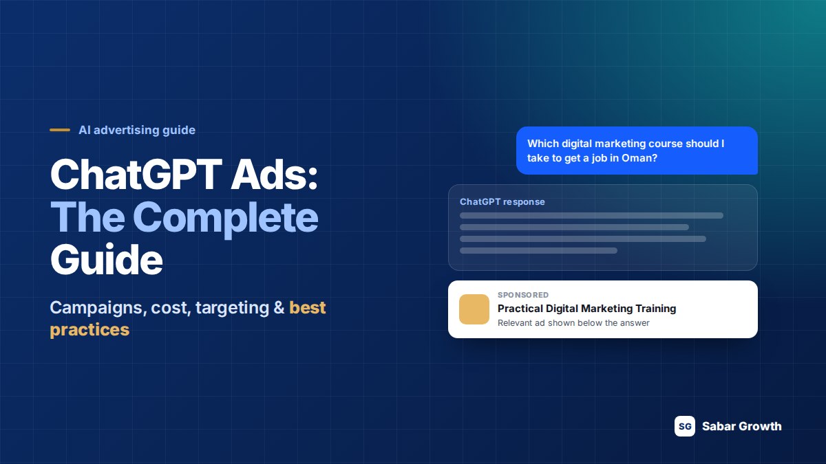 ChatGPT Ads complete guide — a sponsored ad shown below a ChatGPT answer